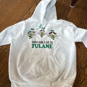 Tulane hoodie with beaded strings